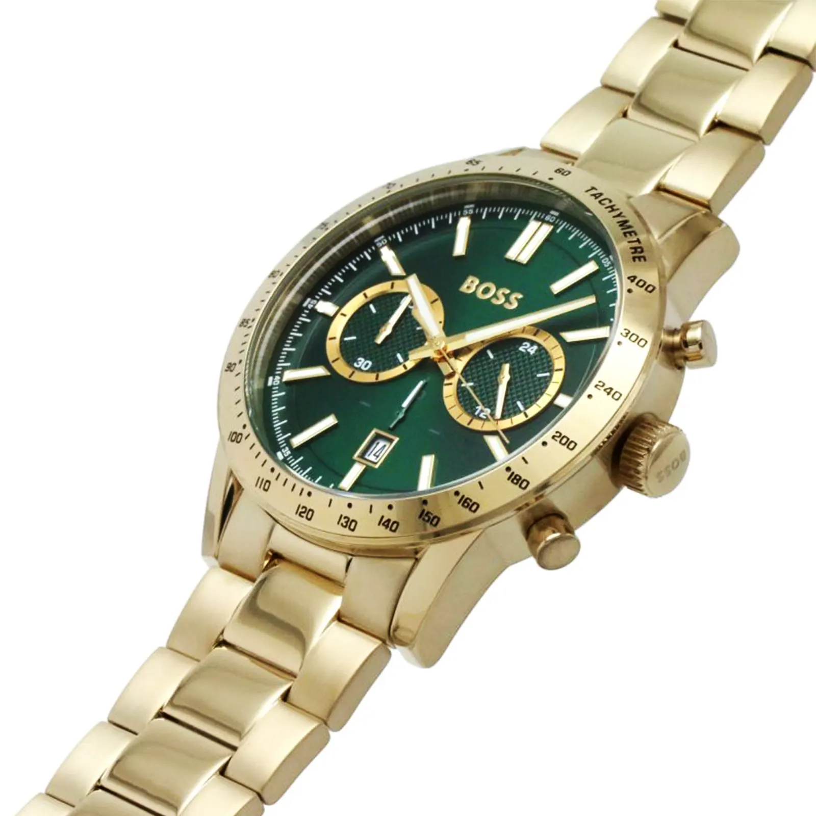 Hugo Boss Allure Green Dial Gold Men's Watch | 1513923